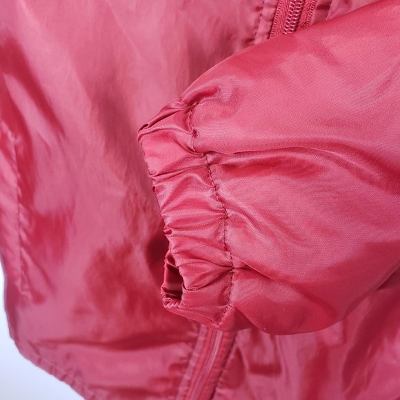 Totes Mens Size Medium Rain Jacket Coat Removable Hood Fleece Lined Maroon / R41 - Picture 4 of 6